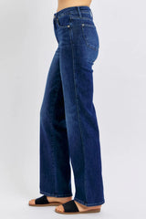 Judy Blue Full Size Tummy Control Straight Jeans Plus Size - kinko