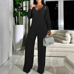 Design Sense Out Casual Slim Fit Sexy And Personalized Fashion Women's Jumpsuit - kinko