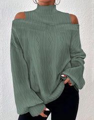 Herbst-Winter-Mode: Schulterfreies Damen-T-Shirt