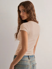 Surplice Short Sleeve T-Shirt - kinko