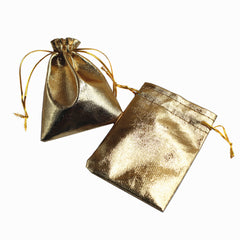 Gold And Silver Cloth Jewelry And Gift Storage Packaging Bags