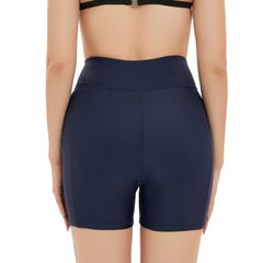 High Waist Swimming Trunks Stretch Slim Fit Trunks - kinko