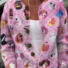 Digital Printed Cardigan Hoodie Jacket - kinko