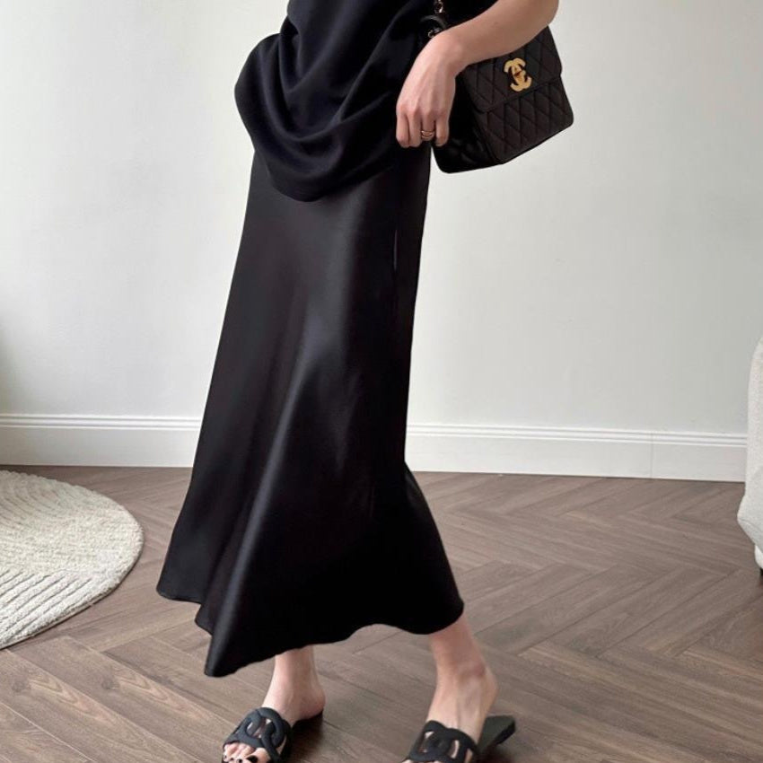 High-grade Silk Mid-length High-end Fishtail Long Skirt - kinko