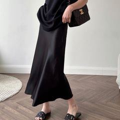 High-grade Silk Mid-length High-end Fishtail Long Skirt - kinko