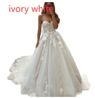 Bridal Lace Tube Top Main Yarn Heavy Industry Advanced - kinko