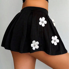 3D Flower Stretch Skirt Female Fashion European And American Style - kinko