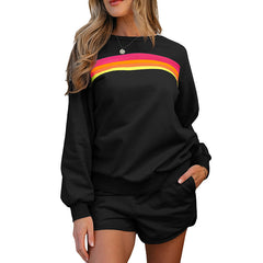 Fashion Trend Multicolor Long Sleeve Two-piece Set For Women - kinko