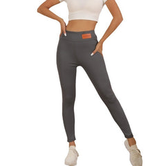 Cashmere Winter Wear High Waist Leggings For Women - kinko