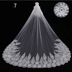 Bride Wedding Master Wedding Veil Long Long Tail - kinko