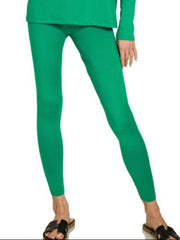 Zenana Microfiber Round Neck Top and Leggings Set - kinko