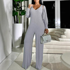 Design Sense Out Casual Slim Fit Sexy And Personalized Fashion Women's Jumpsuit - kinko