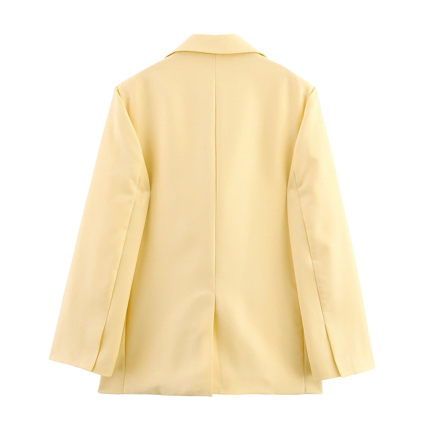 Spring And Autumn Linen Blended Minimalist Blazer - kinko