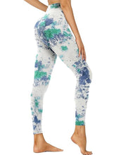 Leggings - Cropped High-rise Print Sky Blue - kinko