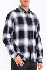 WEIV Men's Full Size Plaid Long Sleeve Flannel Shirt Plus Size - kinko