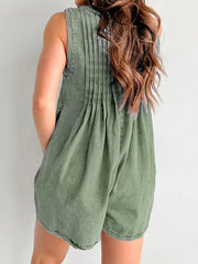Tied Romper with Pockets - kinko