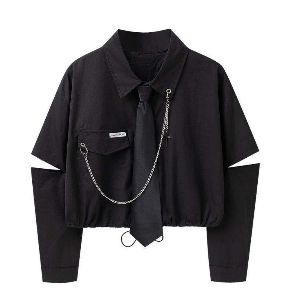 Personalized Women's Shirt Overalls Two-piece Set - kinko