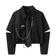 Personalized Women's Shirt Overalls Two-piece Set - kinko