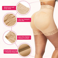 Tight Gridles Shaping High Waist Package Hip Boxer Abdominal Pants - kinko