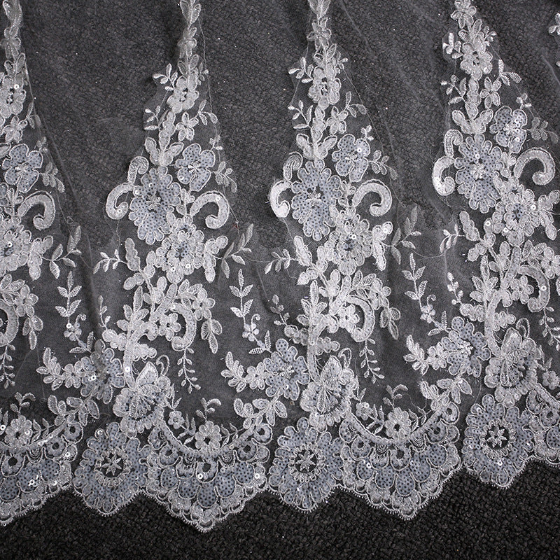 Lace Lace Wedding Dress Trailing Bridal Headdress - kinko