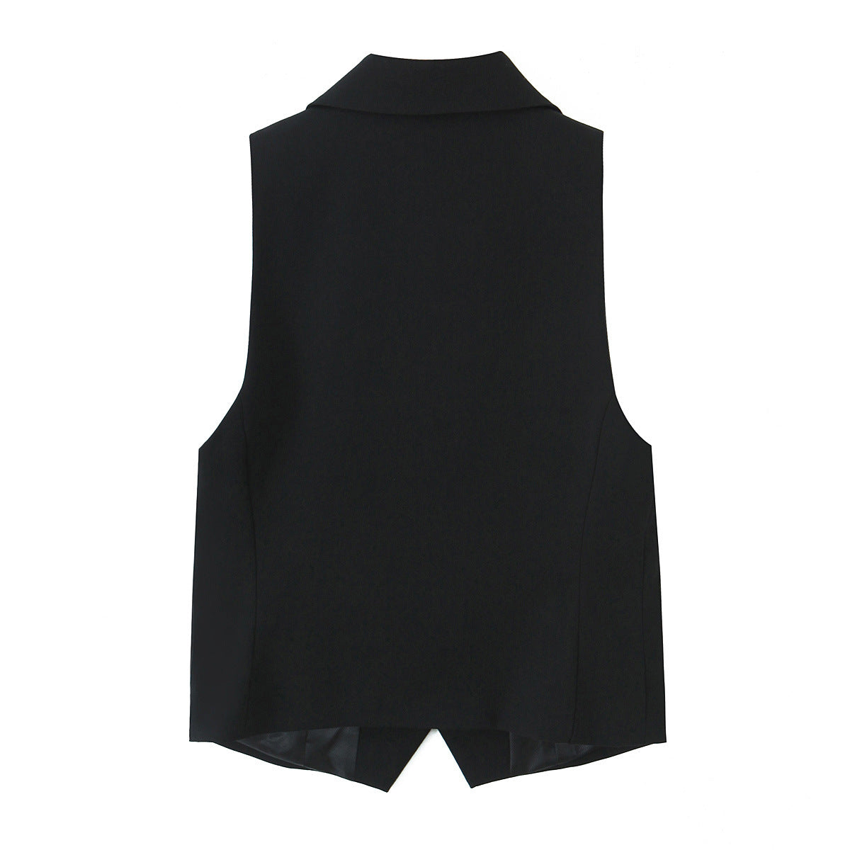 Spring Solid Color Sleeveless Shirt Style Straight Cut Vest Loose Mini Skirt Women - kinko