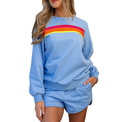 Fashion Trend Multicolor Long Sleeve Two-piece Set For Women - kinko