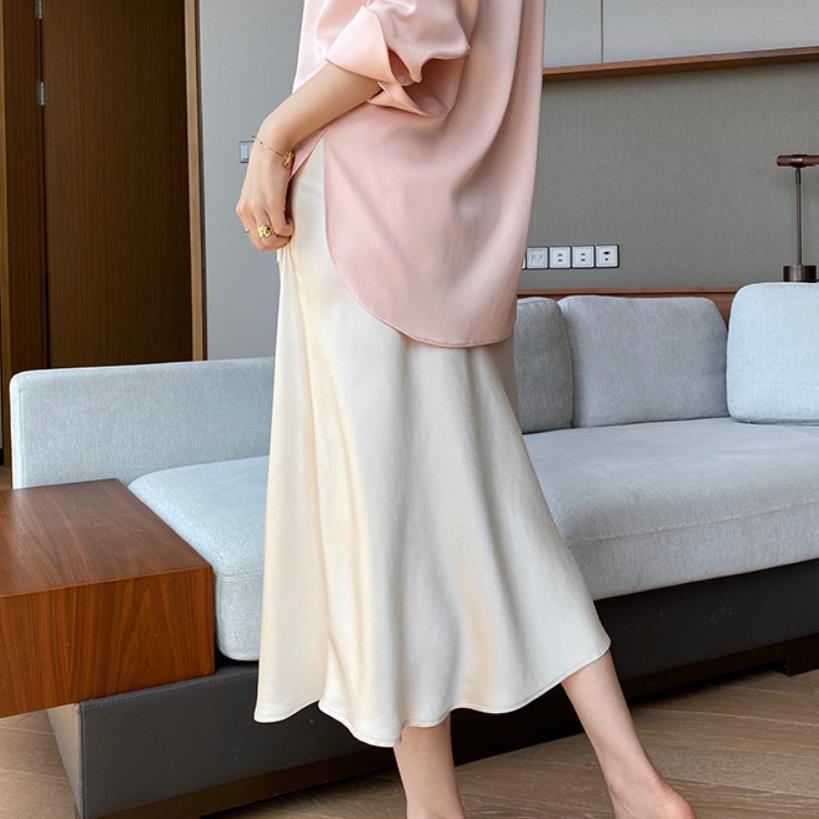 High-grade Silk Mid-length High-end Fishtail Long Skirt - kinko