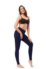 Leggings - Cropped Low-waisted Solid Color - kinko