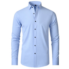 Solid Color Simple Business Thin Lining Shirt - kinko