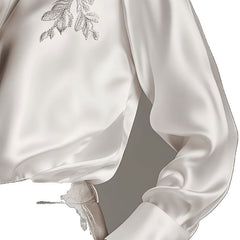 European And American Quality Embroidery Top Shirt Loose - kinko