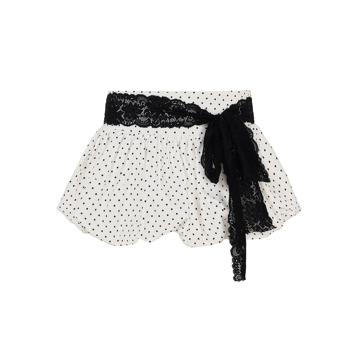 Women's Clothing Polka Dot Lace Series Hot Girls All-match A- Line Skirt - kinko