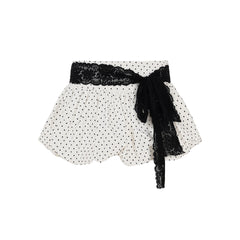 Women's Clothing Polka Dot Lace Series Hot Girls All-match A- Line Skirt - kinko