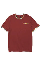 WEIV Men's Full Size Checkered Short Sleeve Tee Plus Size - kinko