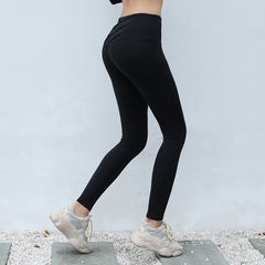 Bodybuilding Hip Raise High Waist Belly Contracting Thin Running Sports Yoga Pants - kinko