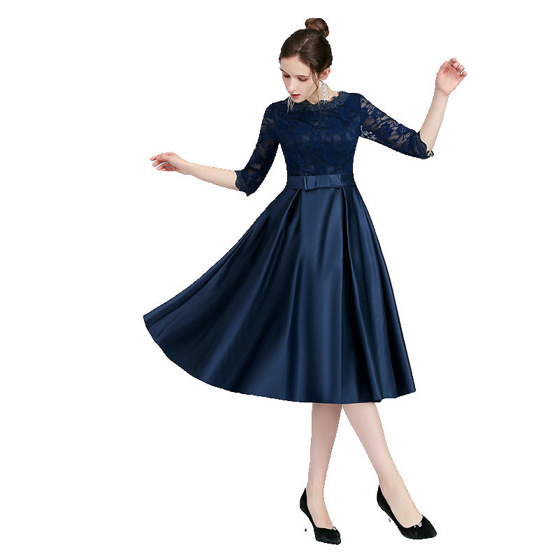 Versatile Casual Mid Length Evening Dress For Women - kinko