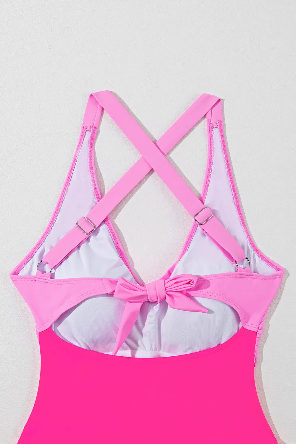 Crisscross V-Neck One-Piece Swimwear - kinko