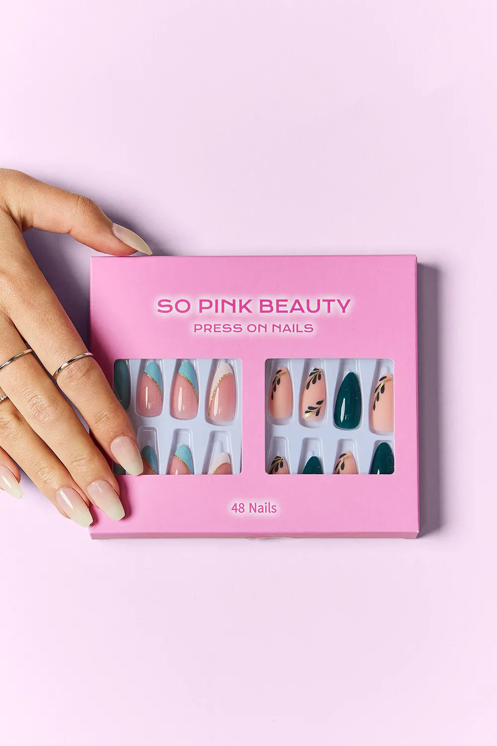 SO PINK BEAUTY Press On Nails 2 Packs - kinko