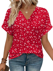 Women's Casual Round Neck Striped T-shirt Top - kinko