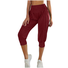 Women's Home Casual Pants High Waist Temperament Ankle-tied Harem Pants - kinko