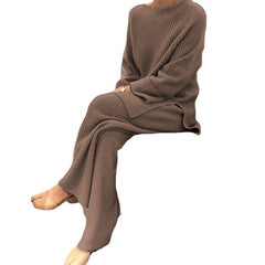 Knit Casual Two-piece Knitted Sweater - kinko