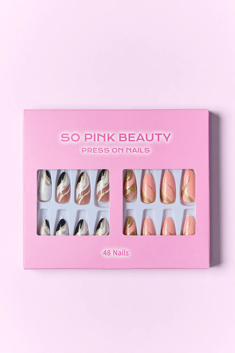 SO PINK BEAUTY Press On Nails 2 Packs - kinko