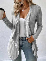 Cardigan Long Sleeve Sweater Casual Women's Clothing - kinko
