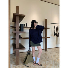 Summer Workwear Low Waist Skirt Women's Pocket Skirt - kinko