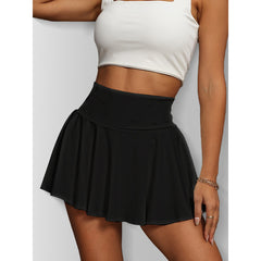Women Tennis Skirt Golf Skorts Athletic High Waisted With Pockets Inner Shorts Sport Workout - kinko
