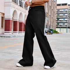 Black High Waist Machete Bootcut Casual Slim Jeans - kinko