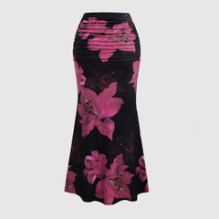 A- Line Skirt Leisure Vacation Long Women's Clothing - kinko