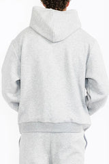 WEIV Men's Oversized Solid Tech Fleece Hoodie - kinko