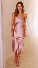 Back Lace Up Slim Fit Dress - kinko