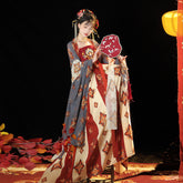 Tang Women's Han Chinese Clothing Recovery Cheko Dress Tang Imperial Concubine Style One-piece Chest Suit - kinko