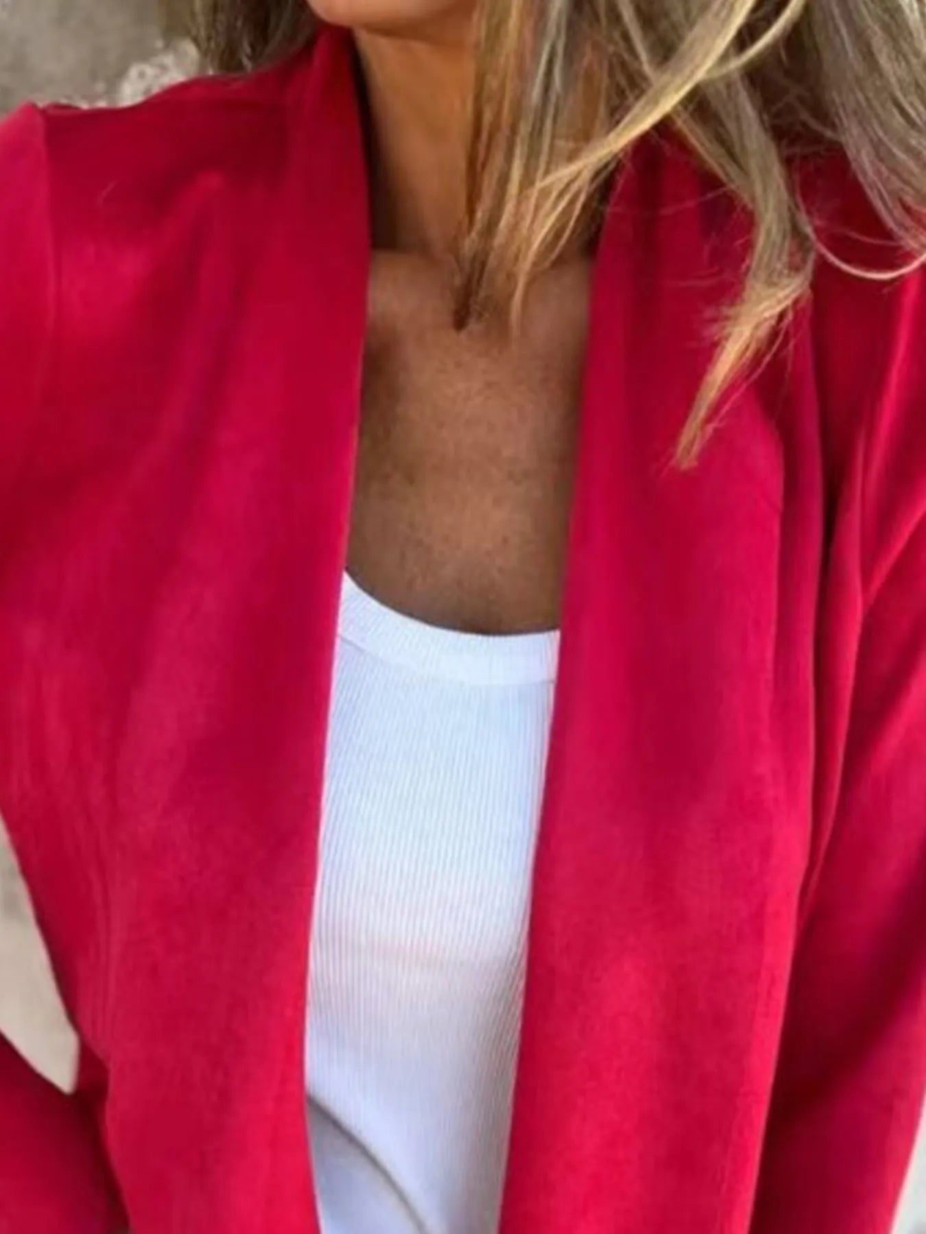 Full Size Open Front Casual Cardigan Plus Size - kinko